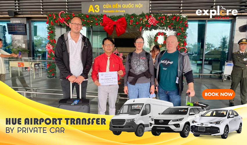 Hue Airport Transfer to City Private Car